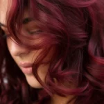 Burgundy hair color